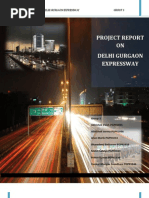 Project Report ON Delhi Gurgaon Expressway