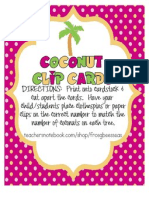 Coconut Clip Cards