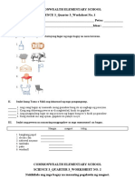 Science q3 Worksheet13