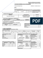 Ficha Socioeconómica Del Estudiante: Escuela Profesional: Ciencias Fisico Matematicas CÓDIGO N°: 185454 CICLO: 8