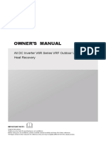 Midea V6R Heat Recovery VRF Owner Manual