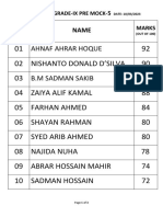 Mock Results