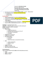 OBSTETRICS NOTES ON FETAL DEVELOPMENT AND MATERNAL CHANGES