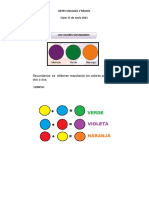 Artes Visuales 1°básico Clase 15 de Junio 2021: Los Colores Secundarios