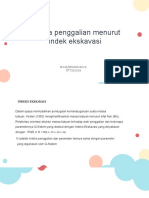 Kriteria Penggalian Menurut Indek Ekskavasi: M.Hazriansyah.S TPT201019