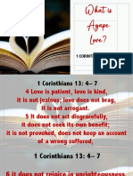 What Is Agape Love?: 1 CORINTHIANS 13: 4-8