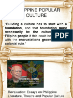 History Pop Culture in The Philippines