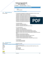 MSDS Hipoclorito de Calcio