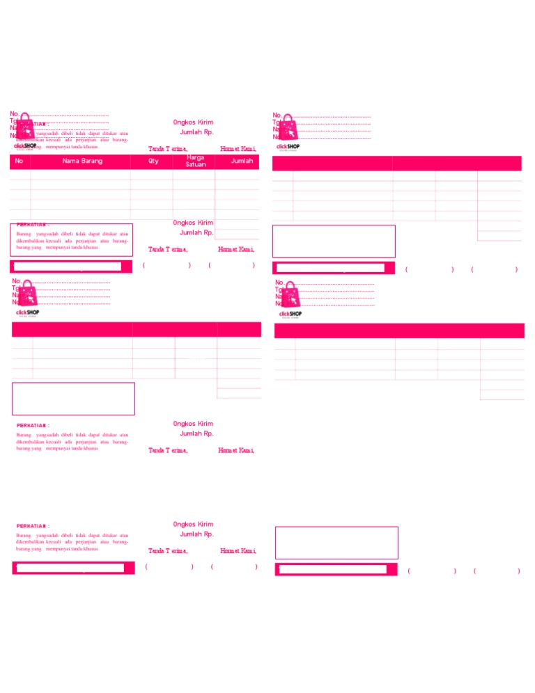 Nota Kosong Digital Printing | PDF