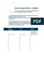 Les Contenus Disponibles - Linkedin: Gif Vidéos PDF Linkedin