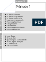 Fiches de Prep Periode 1