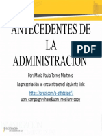 Antecedentes de LA Administracion