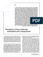 Perceptions of Price Unfairness- Antecedents and Consequences