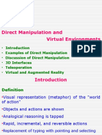 Direct Manipulation and Virtual Environments