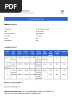 Personal Details: Tcs Registration Form