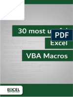30 Excel VBA Macros