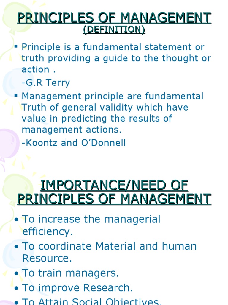 Principles of Management | PDF