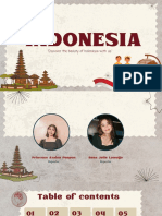 Indonesia: "Discover The Beauty of Indonesia With Us."