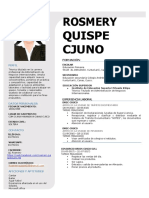 Rosmery Quispe Cjuno: Perfil