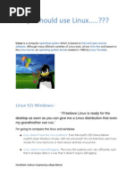 Why I Should Use Linux