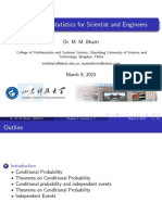 Probability & Statistics For Scientist and Engineers: Dr. M. M. Bhatti
