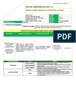 Sesion 1 - Recogemos y Organizamos Datos Sobre La Convivencia Escolar en Nuestra Aula