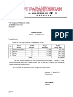 Pesanan Barang Bulan 1 PT - Parahiyangan