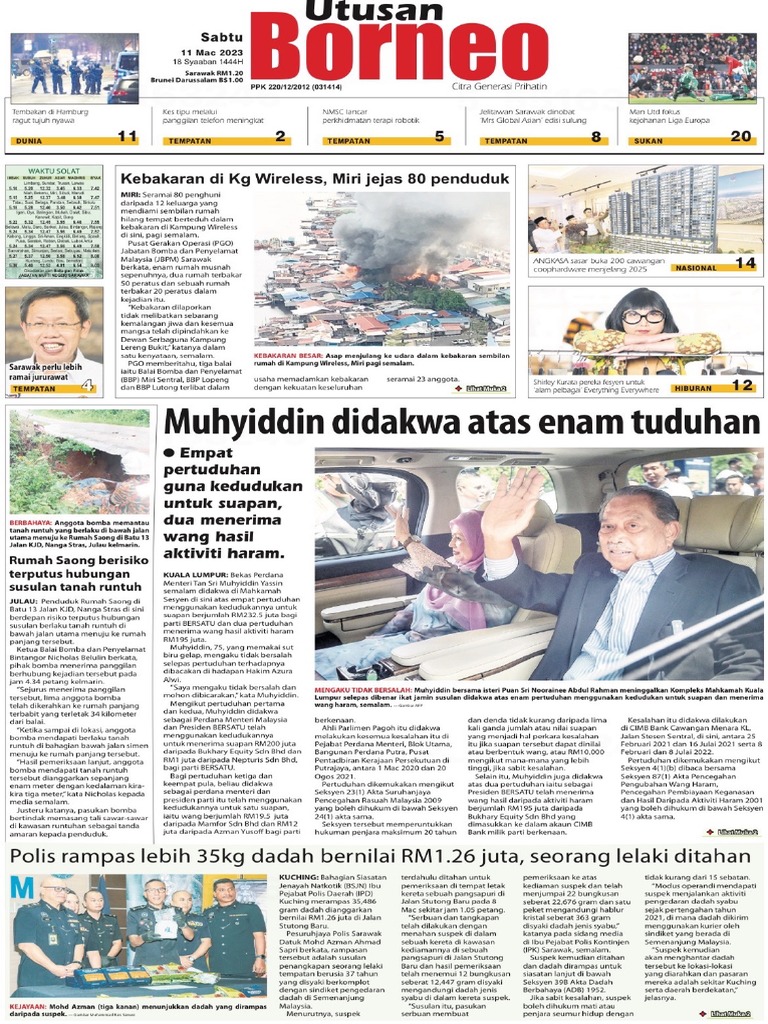 Utusan Borneo 110323 | PDF