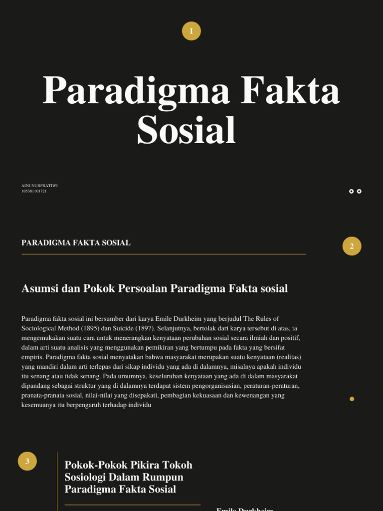 Paradigma fakta sosial pdf