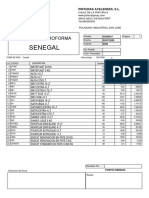 Proforma Senegal Peinture Import Espagne