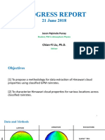 Progress Report: 21 June 2018