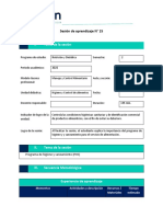 SA15 ND II Higiene y Control de Los Alimentos