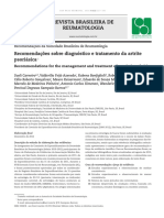 Revista Brasileira de Reumatologia: Recomendações Sobre Diagnóstico e Tratamento Da Artrite Psoriásica