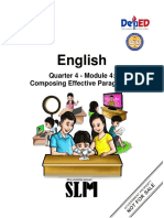 GRADE 8 ENGLISH MODULE 4 - Quarter 4: Composing Effective Paragraph