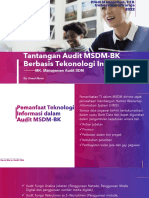 Tantangan Audit MSDM-BK Berbasis Tekonologi Informasi: MK. Manajemen Audit SDM