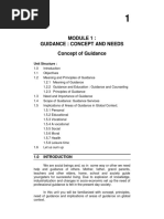 Guidance: Concept and Needs Concept of Guidance: Unit Structure