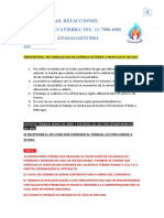 Presupueso Sectorizacion de Cañeria Interna y Montante de Gas.