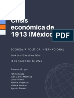 Crisis Económica de 1913 (México) : Economía Política Internacional