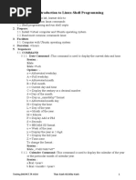 Introduction to Linux-Shell Programming: Trường ĐHSPKT.TP.HCM Thực hành Hệ Điều Hành 1