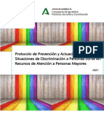 Protocolo de Prevención y Actuación Ante Situaciones de Discriminación A Personas LGTBI en Recursos de Atención A Personas Mayores
