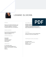 Lohane Oliveira: Histórico Profissional Perfil