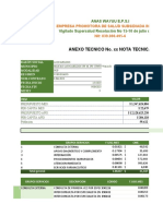 Anexo Tecnico No. XX Nota Tecnica: Empresa Promotora de Salud Subsidiada Indigena Nit: 839.000.495-6