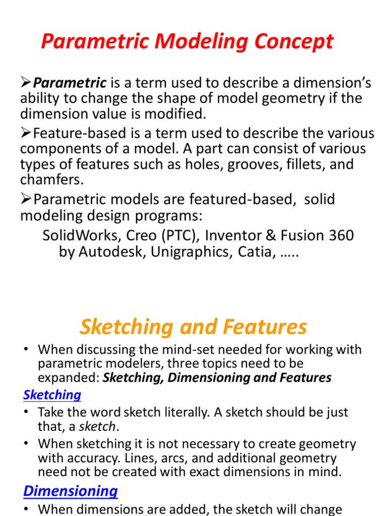 Parametric Modeling Concept | PDF | Technology & Engineering