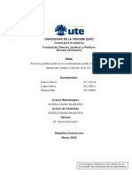 Universidad de La Tercera Edad Vicerectoria Académica Facultad de Ciencias Jurídicas y Políticas Escuela de Derecho Tema