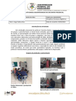 Relatório atividades encontro presencial grupo subgrupos