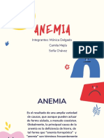 Anemia: Integrantes: Mónica Delgado Camila Mejía Sofía Chávez