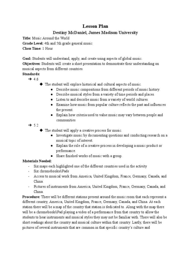 Pbl Lesson Plan Pdf Educational Assessment Learning
