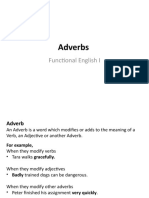 Adverbs: Functional English I