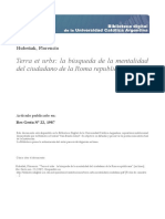 Florencio Hubeñak - Terra Et Urbs La Búsqueda de La Mentalidad Del Ciudadano de La Roma Republicana