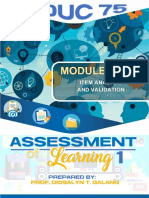 EDUC 75 Module 6 Item Analysis and Validation For Students